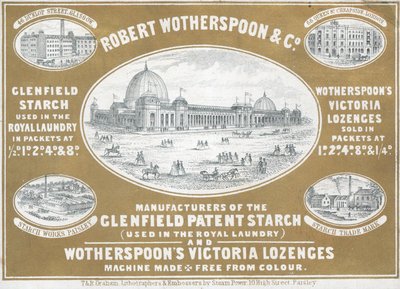 Cartão de comércio, Robert Wotherspoon & Co de English School