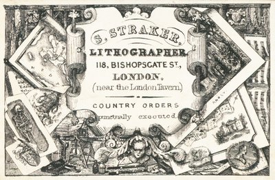Cartão de comércio, S Straker de English School
