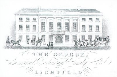 Cartão de comércio, o George de English School