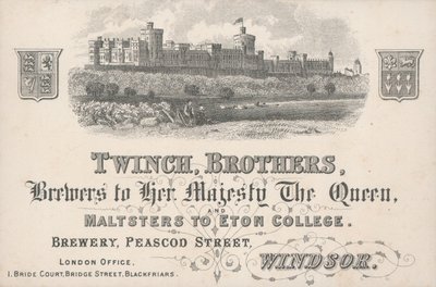 Cartão de comércio, Twinch Brothers de English School