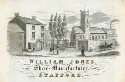 Cartão de comércio, William Jones de English School