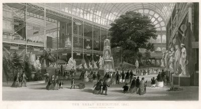 Transept Looking North, Grande Exposição, 1851 de English School