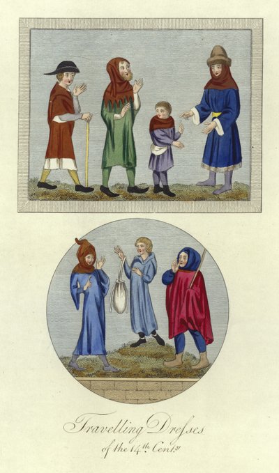 Vestidos itinerantes do século XIV de English School