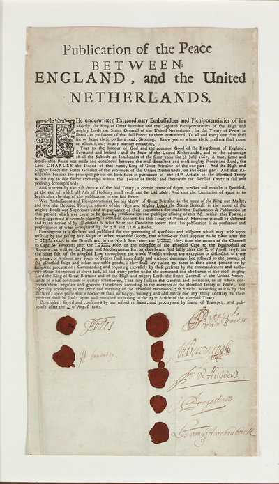 Tratado de Breda, 1667 de English School