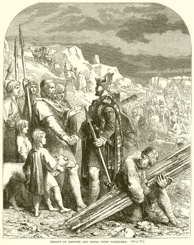 Tratado de Hengist e Horsa com Vortigern de English School