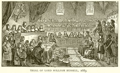Julgamento de Lord William Russell, 1683 de English School