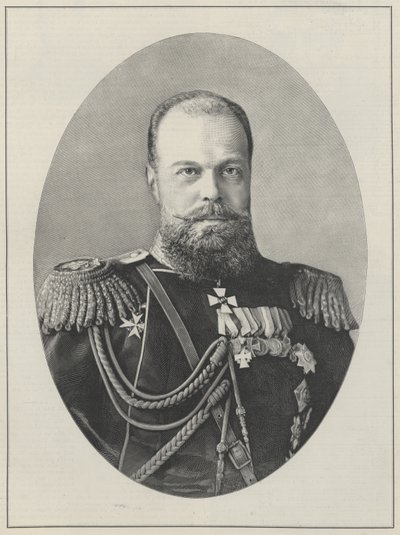 Czar Alexandre III da Rússia. de English School