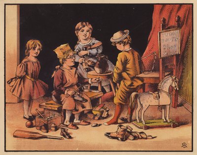 Tudge Shoemaker (litografia a cores) de English School