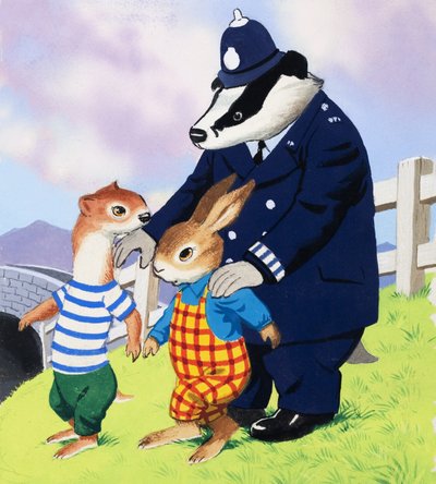 Tufty e policial texugo de English School