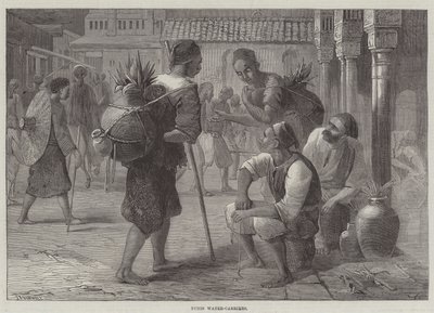 Tunis Water-Carriers (gravura) de English School