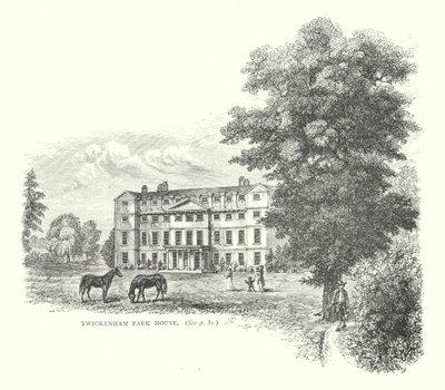 Twickenham Park Haus (Gravur) von English School