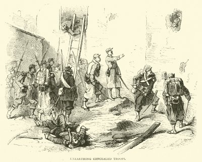 Desenterrando tropas ocultas, janeiro de 1871 de English School