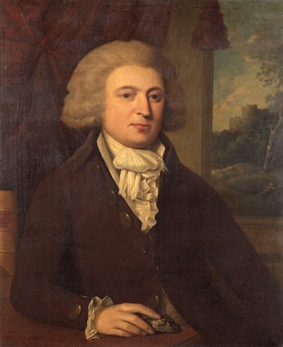 Senhor Desconhecido com um Espécime Mineral, c.1790 de English School
