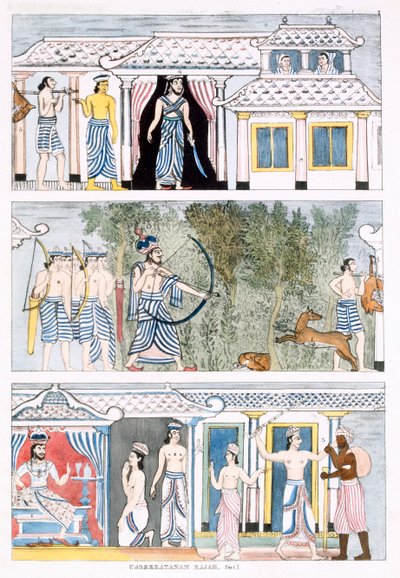 Usseeratanam Rajah, Parte I, de A História e Doutrina do Budismo, de Edward Upham, 1829 (ver também 414248) de English School
