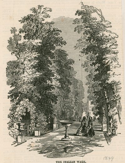 Vauxhall Gardens, Londres: o passeio italiano de English School