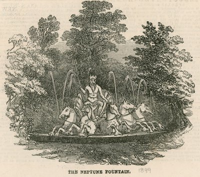Vauxhall Gardens, Londres: A fonte de Netuno de English School