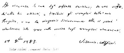 Victor Alfieri (eminente poeta italiano) de English School