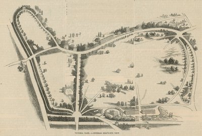Victoria Park, visão panorâmica geral de English School