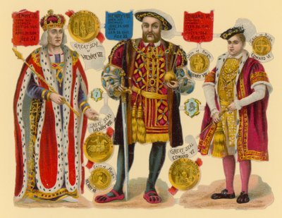 Sucata vitoriana: Rei Henrique VII, Rei Henrique VIII, Rei Eduardo VI de English School