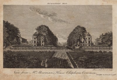 Vista da casa do Sr. Ackermans, Clapham Common, Surrey de English School