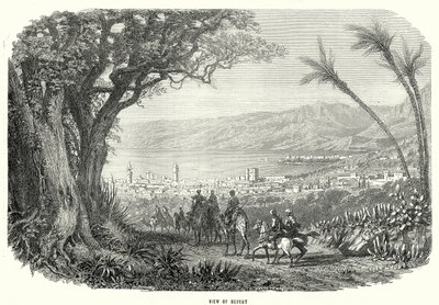 Vista de Beyrut (gravura) de English School