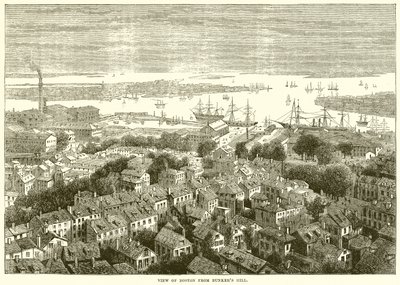 Vista, de, boston, de, bunkers, colina de English School