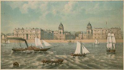 Vista, de, greenwich, hospitalar, londres de English School