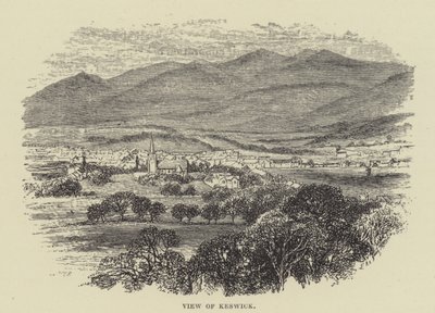 Vista de Keswick (gravura) de English School