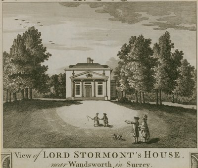 Vista, de, senhor, stormonts, casa, perto, Wandsworth, em, surrey de English School