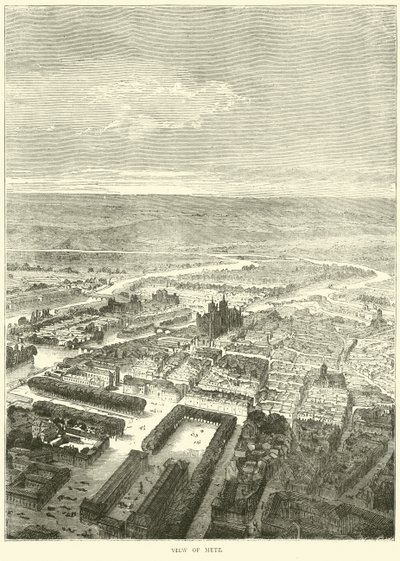 Vista de Metz, outubro de 1870 de English School