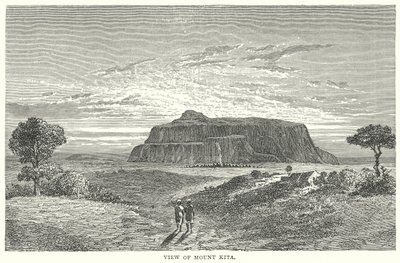 Blick auf den Berg Kita (Gravur) von English School