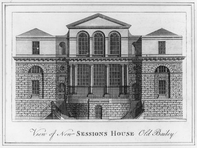 Vista da New Sessions House Old Bailey de English School