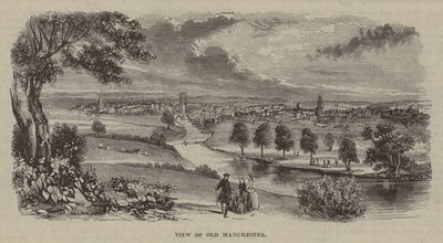 Vista de Old Manchester (gravura) de English School