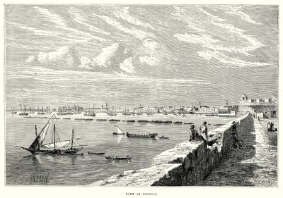 Vista de Tripoli (gravura) de English School