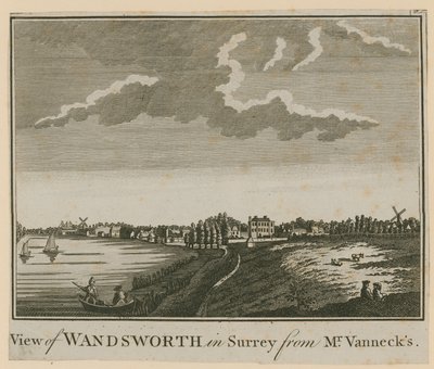 Vista de Wandsworth, em Surrey, do Sr. Vannecks de English School