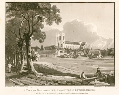 Vista, de, westminster, de, tothill, campos de English School