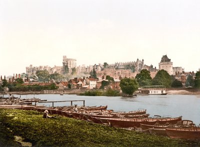 Vista de Windsor (foto colorida à mão) de English School