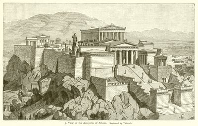 Vista da Acrópole de Atenas de English School
