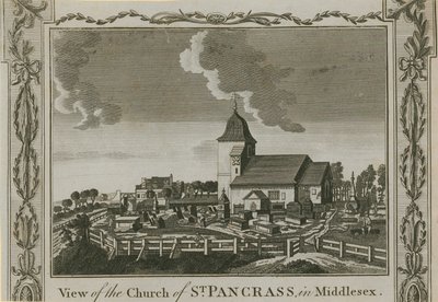 Vista, de, a, igreja, de, st pancras de English School
