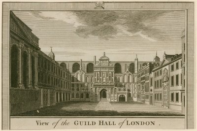 Vista, de, a, guildhall, londres de English School