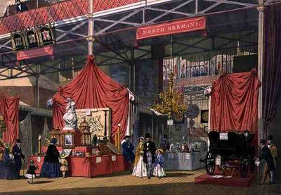 Vista do stand dos instrumentos musicais Klier and Sons, na secção Norte da Grande Exposição de 1851, de Dickinson
