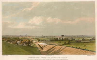 Vista da estrada de ferro de Londres e Croydon de English School