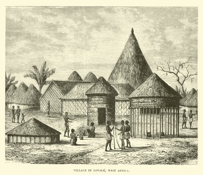 Aldeia em Lovale, África Ocidental de English School