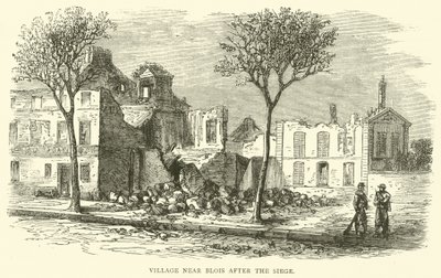 Aldeia perto de Blois depois do cerco, dezembro de 1870 de English School