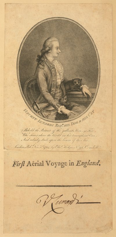 Vincent Lunardi, 1784 (stipple engraving) de English School