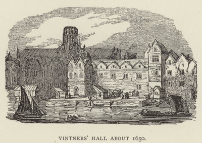 Sala dos Vindimadores cerca de 1650 (gravura) de English School