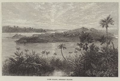 Ilha Viper, Ilhas Andaman (gravura) de English School