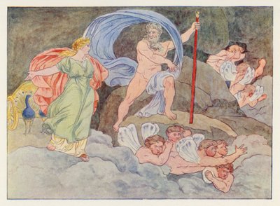 Eneida de Virgílio: Juno e Éolo (lito colorido) de English School