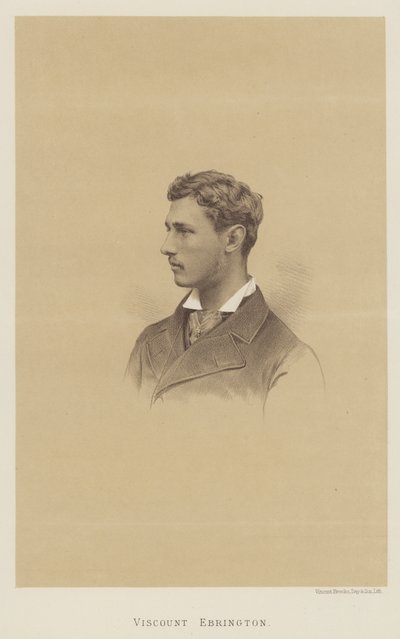 Visconde Ebrington (litho) de English School