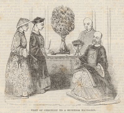 Visita de Cerimônia a um mandarim superior de English School